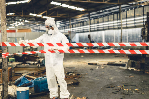 Professional Hoarding Cleanup technician working in Asbury Park, NJ